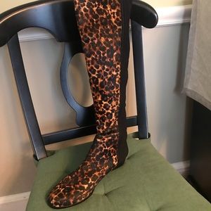 Vince Camuto Karita Leopard Knee-High Boots